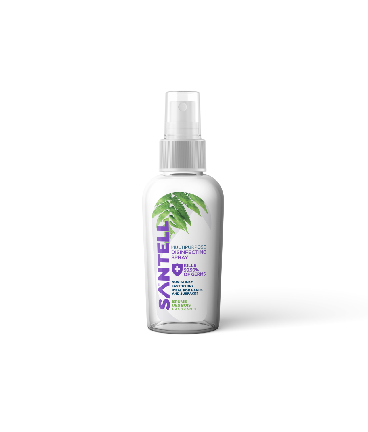 SANTELL Premium Multipurpose Disinfecting Spray (60ml), Fragrance: Brume des Bois