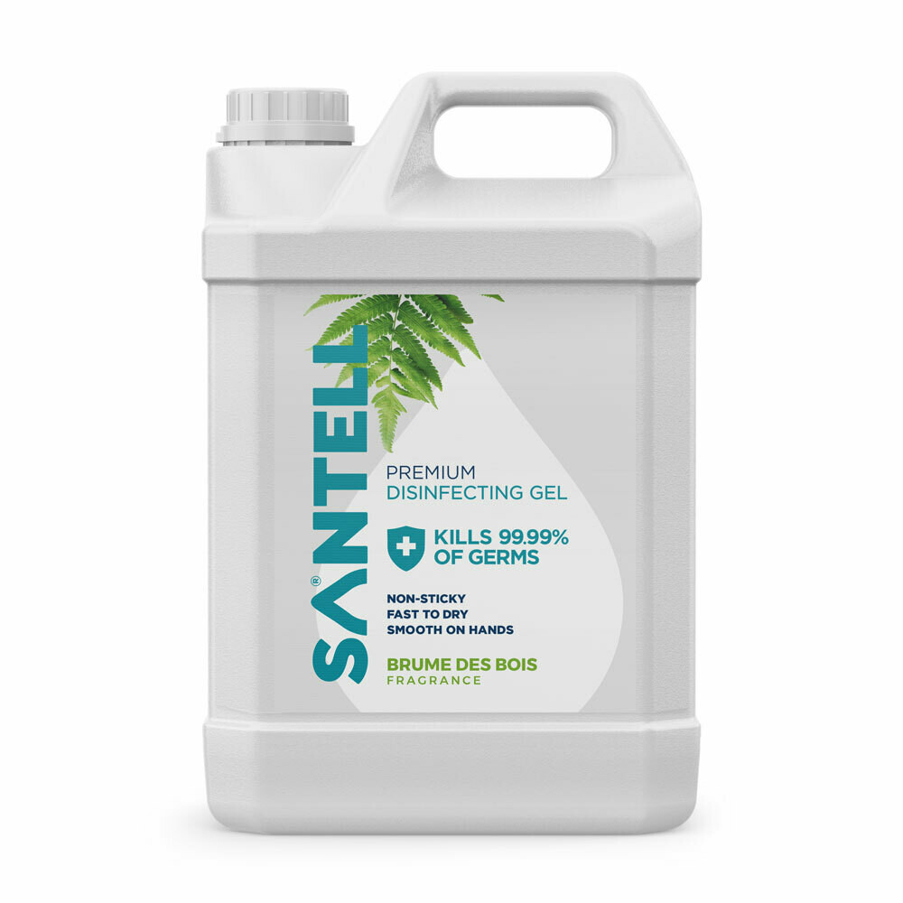 SANTELL Premium Disinfecting Hand Gel Refill Pack (5L)