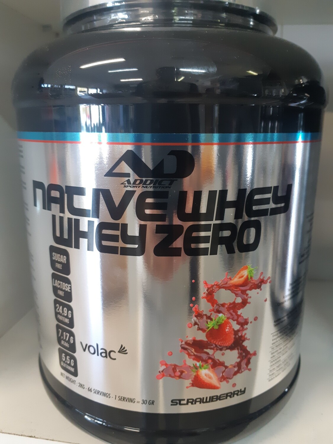 native whey zero chocolat, vanille, fraise, cookie