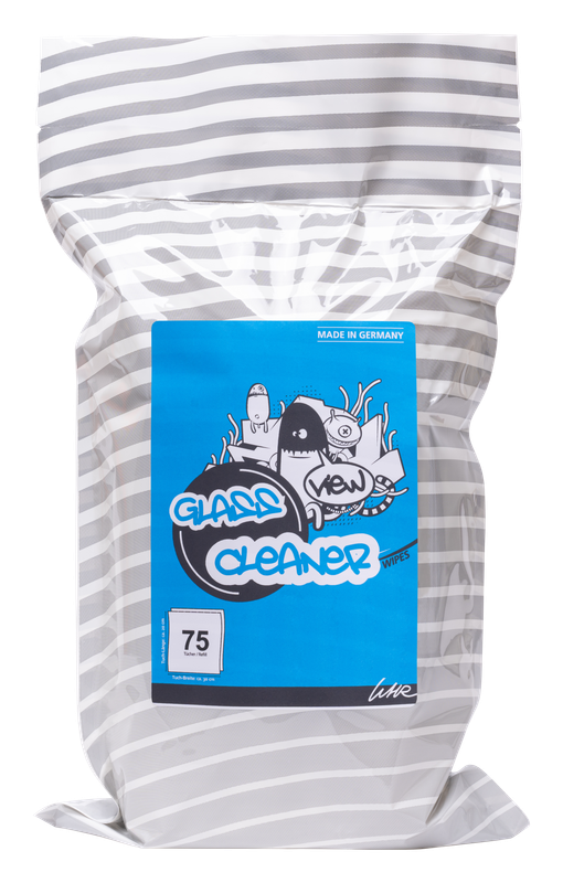 Glass Cleaner Wipes Nachfüllpack, 1 Rolle mit 75 Tüchern