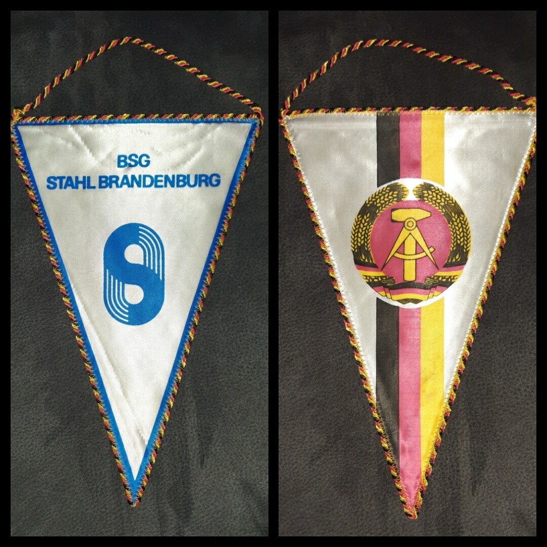 Wimpel BSG Stahl Brandenburg DDR Oberliga 