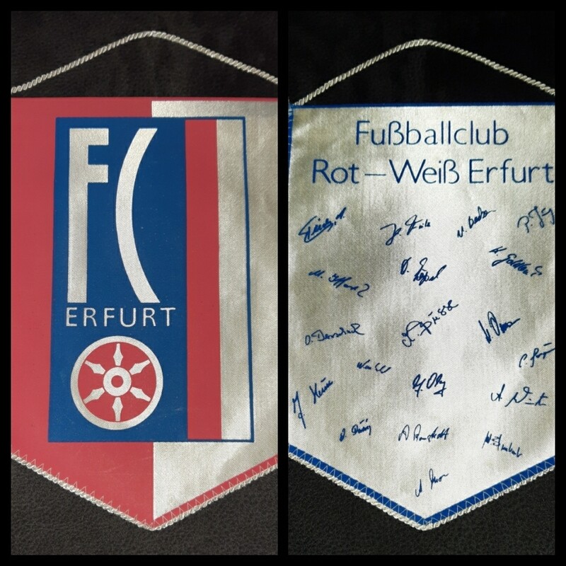 Wimpel FC Rot Weiß Erfurt DDR Oberliga 