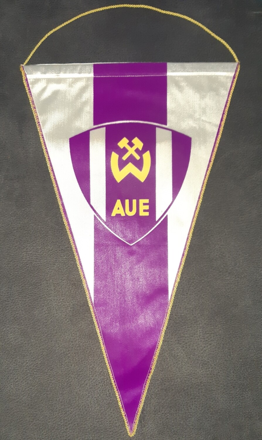 Großer 41 cm Wimpel BSG Wismut Aue DDR Oberliga 