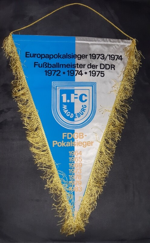 Riesen 50 cm Wimpel 1.FC Magdeburg DDR Oberliga 