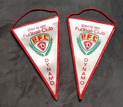 2 x Wimpel BFC Dynamo DDR Oberliga 