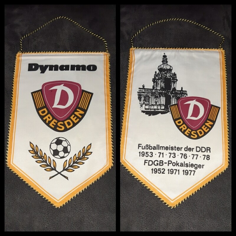 Wimpel SG Dynamo Dresden DDR Oberliga 