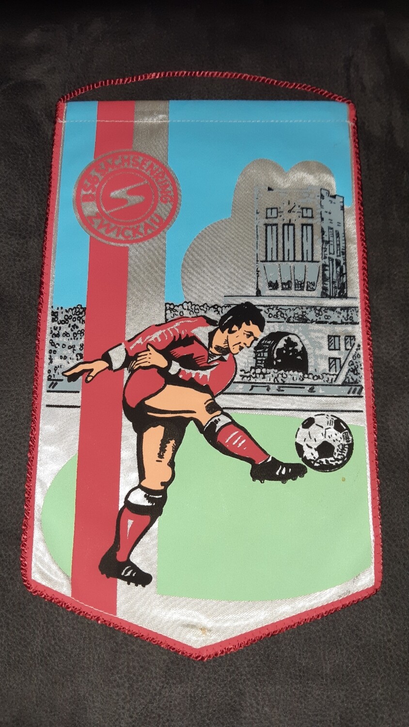 Wimpel BSG Sachsenring Zwickau DDR Oberliga 