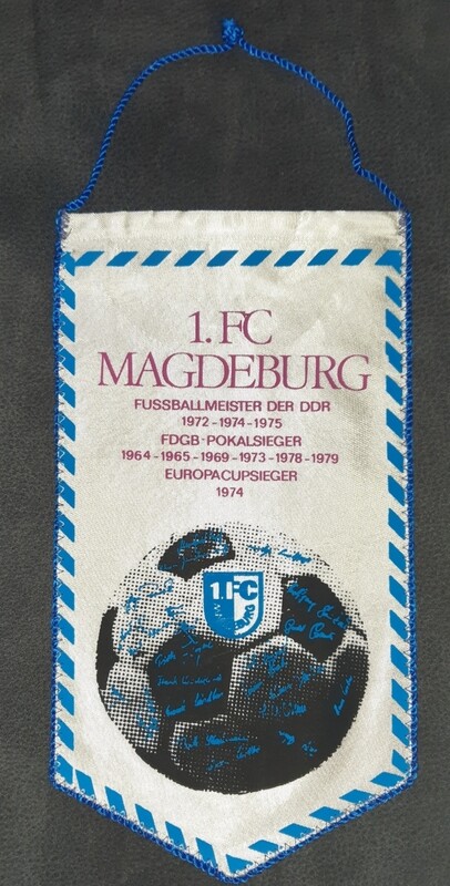 Wimpel 1.FC Magdeburg DDR Oberliga Erfolge bis 1979