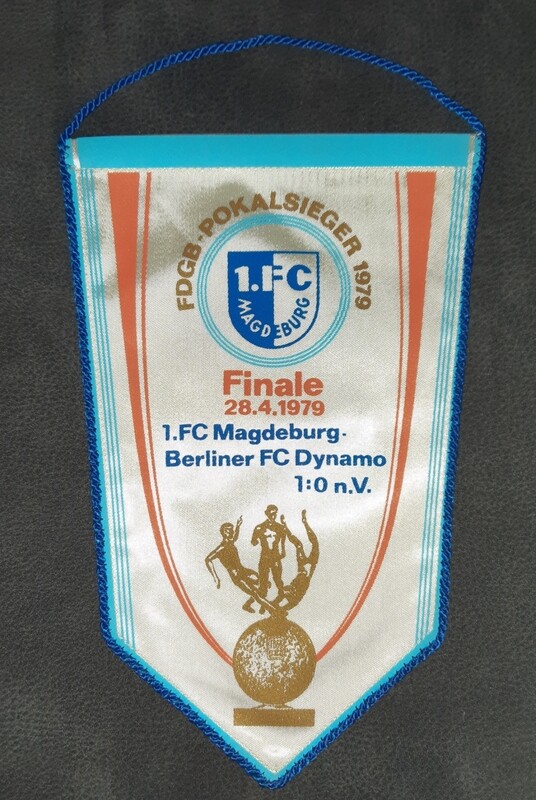 Orig. Wimpel 1.FC Magdeburg BFC Dynamo Finale FDGB Pokal 1979