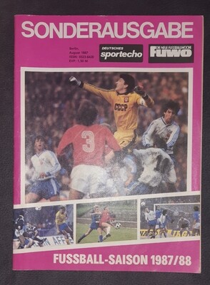 Sportecho Fuwo Sonderausgabe 1987/88 DDR Sportecho Fuwo Sonderausgabe 1987/88 DDR