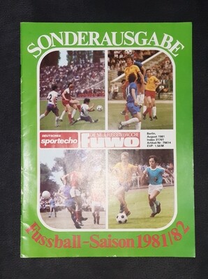 Sportecho Fuwo Sonderausgabe 1981/82 DDR Sportecho Fuwo Sonderausgabe 1981/82 DDR