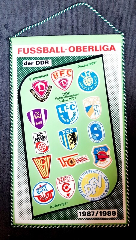 Orig. Wimpel DDR Oberliga Saison 1987/88