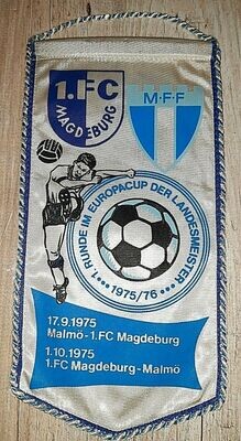 Orig. Wimpel 1.FC Magdeburg Malmö FF 1975 EC Orig. Wimpel 1.FC Magdeburg Malmö FF 1975 EC