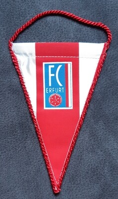 Mini Wimpel FC Rot Weiß Erfurt DDR Oberliga 14,5 cm Autowimpel