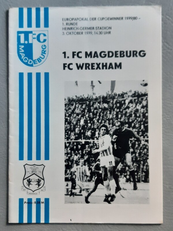 Programmheft  Europapokal 1979/80 1.FC Magdeburg FC Wrexham