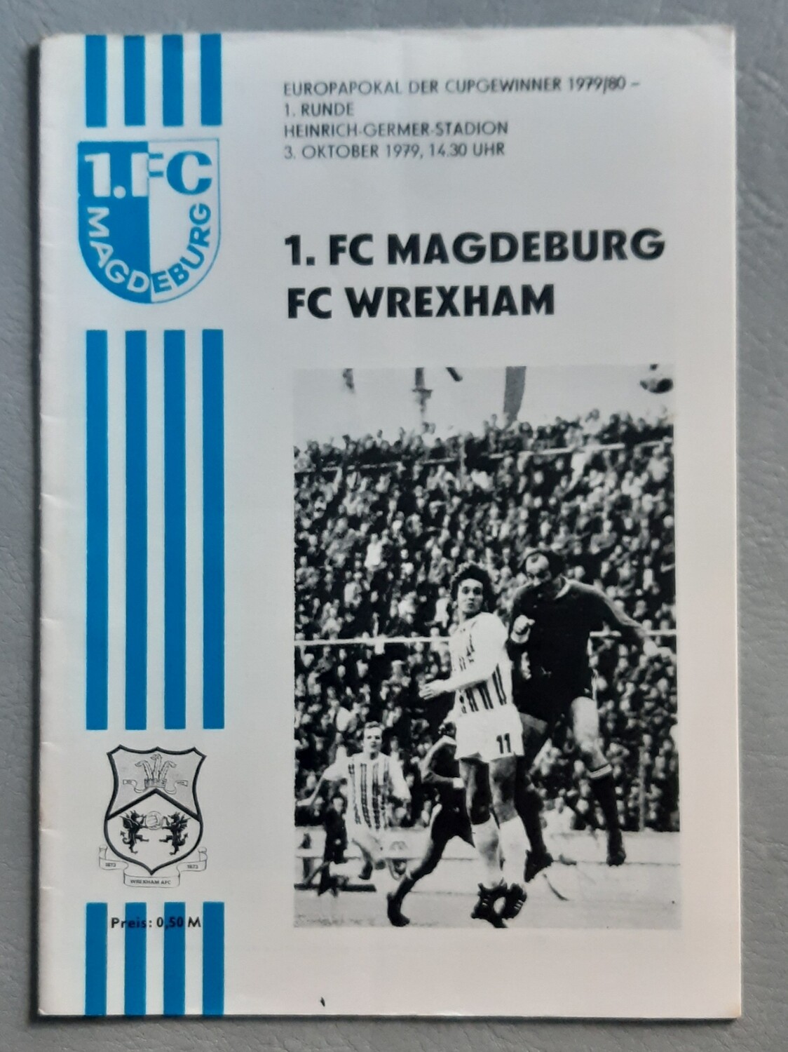 Programmheft  Europapokal 1979/80 1.FC Magdeburg FC Wrexham