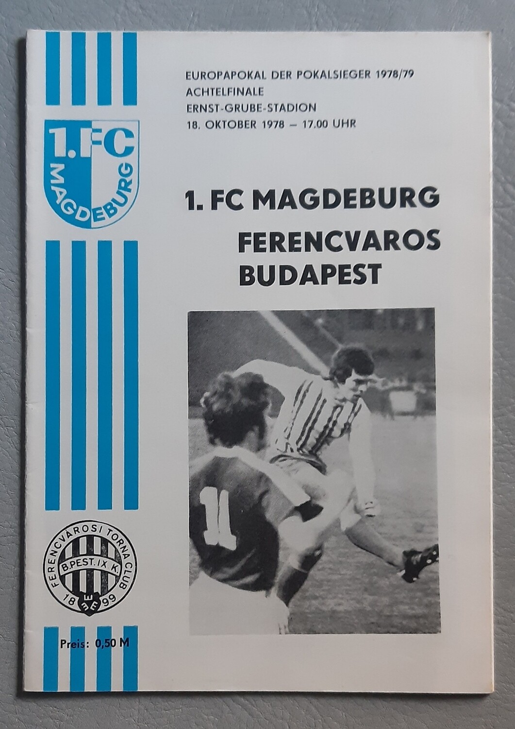 Programmheft  Europapokal 1978/79 1.FC Magdeburg Ferencvaros Budapest