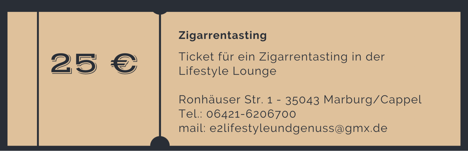 Ticket Zigarrentasting