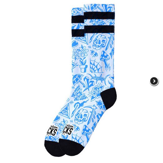 American socks Freaked socks blue Gr. L/XL American socks Freaked socks blue Gr. L/XL