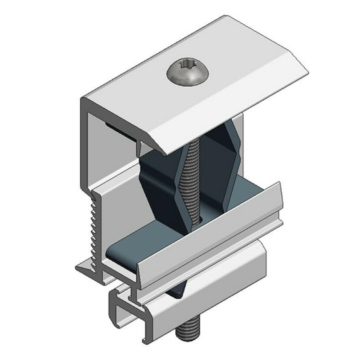 Van Der Valk End Panel Clamp For Alu Profile 28-50mm