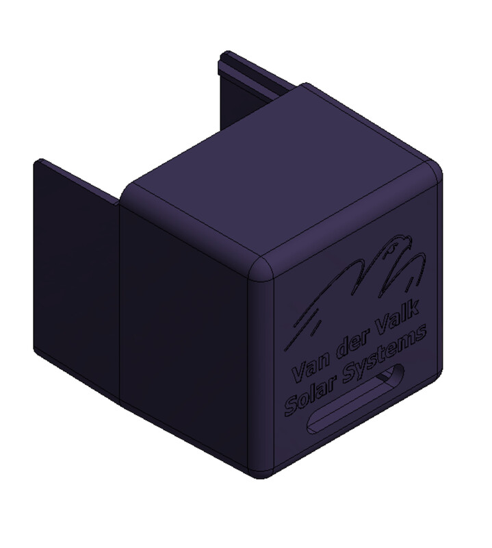 Van Der Valk Black Plastic End Cap For Side++ Profile