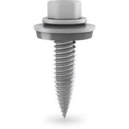 K2 thread-forming tapping screw with mounted EPDM supported washer 6x38