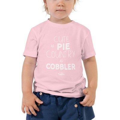 Cute as Pie Toddler Short Sleeve Tee