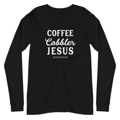 Coffee | Cobbler | Jesus | Long Sleeve Adult Tee
