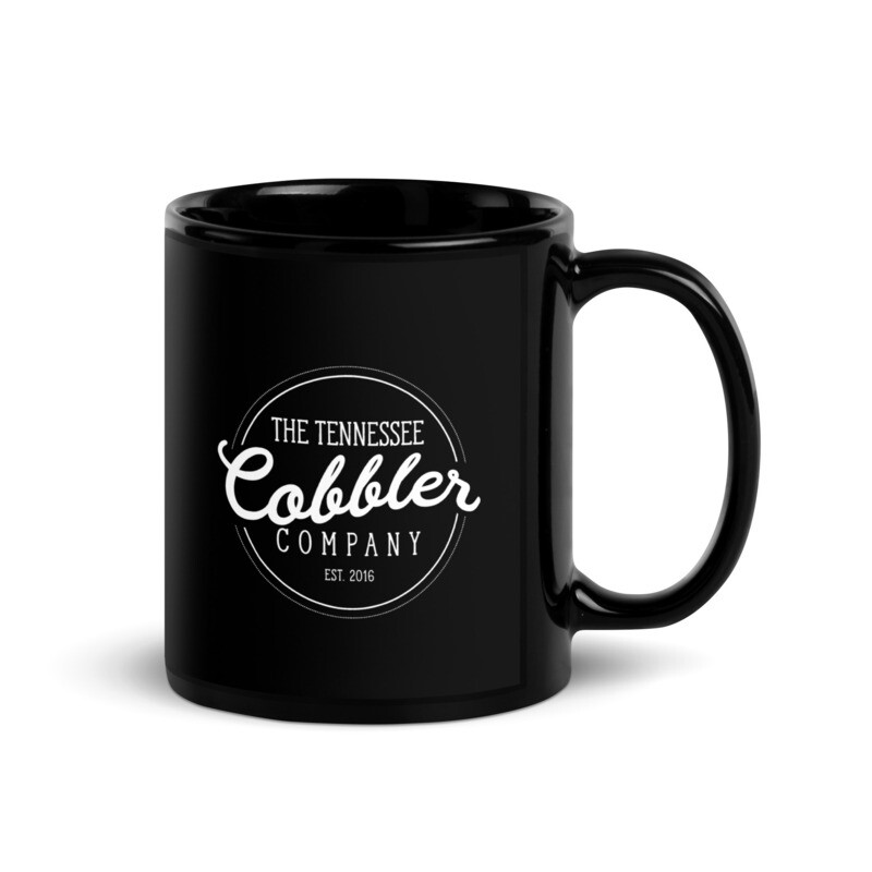 The Tennessee Cobbler Co. Logo Black Glossy Mug