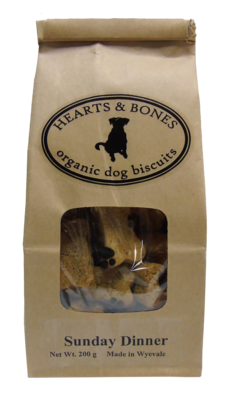 HEARTS AND BONES - Sunday Dinner Organic Dog Biscuits