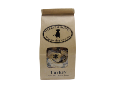 HEARTS AND BONES - Turkey Organic Dog Biscuits
