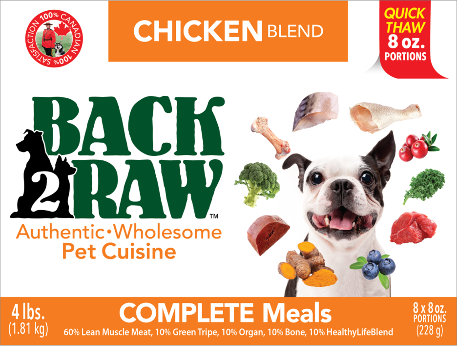 BACK 2 RAW -  Complete Chicken Blend - 4 LB