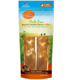 CANINE NATURALS - Peanut Butter 9.5" 2 Pak - For Dogs 75 LB+