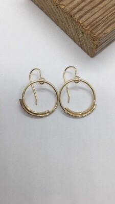 Dainty Circle Earrings
