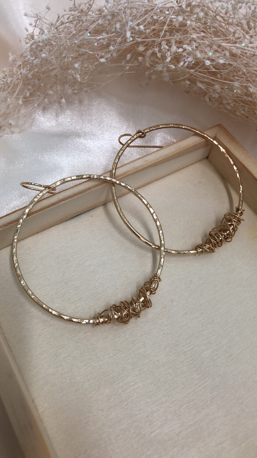 Golden Wrapped Hoops