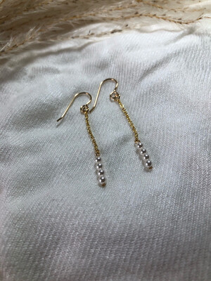 Petite Pearl Hanging Earrings