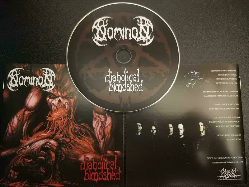 &quot;Diabolical Bloodshed&quot; CD w/bonus tracks. Bloody Prod EU re-release 2020. FREE SHIPPING WORLDWIDE