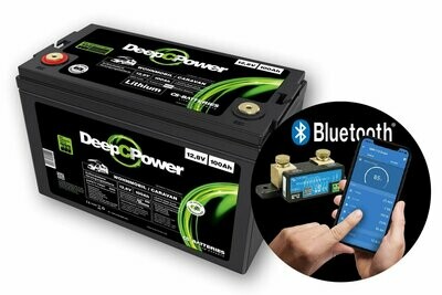 CS-Batteries LiFePO4 -Caravan / Wohnmobil- Batterie 12V / 100Ah mit 500A Bluetooth-Mess-Shunt