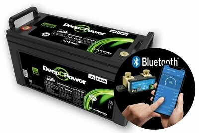CS-Batteries LiFePO4 -Caravan / Wohnmobil- Batterie 12V / 120Ah mit 500A Bluetooth-Mess-Shunt