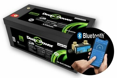 CS-Batteries LiFePO4 Wohnmobil- Batterie 12V / 240Ah mit 500A Bluetooth-Mess-Shunt