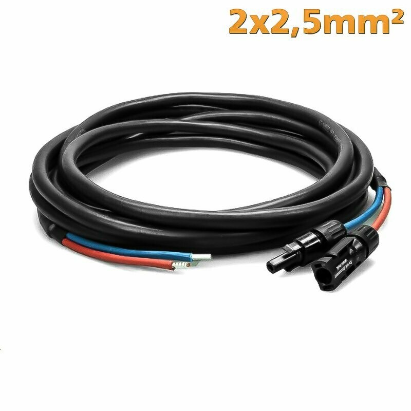 DAC 2x2,5mm² Solarkabel - Modul zu Laderegler mit MC4 Steckern DAC 2x2,5mm² Solarkabel - Modul zu Laderegler mit MC4 Steckern