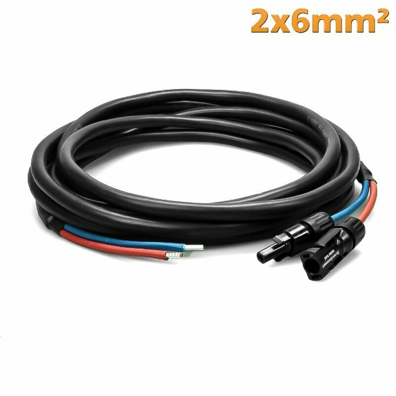 DAC 2x6mm² Solarkabel - Modul zu Laderegler mit MC4 Steckern DAC 2x6mm² Solarkabel - Modul zu Laderegler mit MC4 Steckern