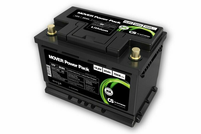 CS-Batteries Lithium LiFePO4 Mover Power Pack 12,8V / 20Ah / Pb-eq 40Ah - ~3,6kg