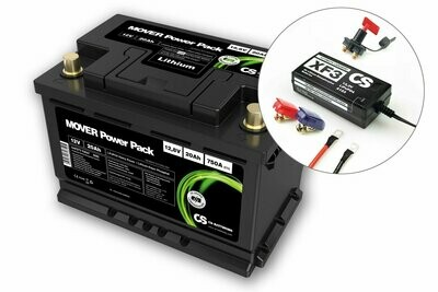 CS-Batteries Lithium LiFePO4 Mover Power Pack Set 12,8V / 20Ah / Pb-eq 40Ah - ~4,2kg mit Ladegerät