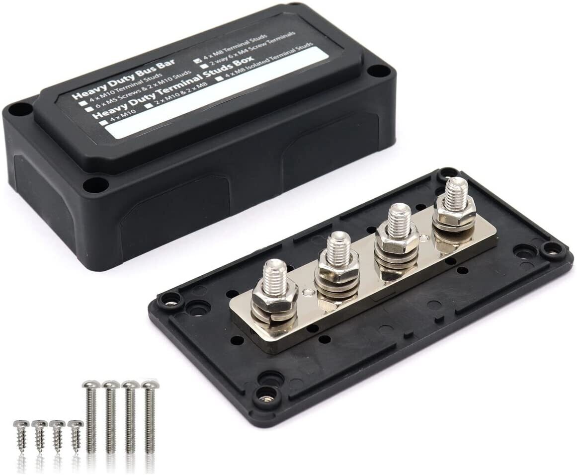 Sammelschiene Busbar 300A 4P + Cover Farbe: schwarz