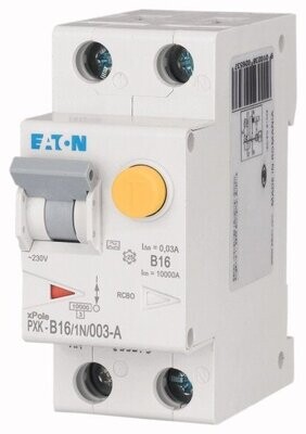 Eaton FI/LS Kombination, 16 A, 30 mA Eaton FI/LS Kombination, 16 A, 30 mA