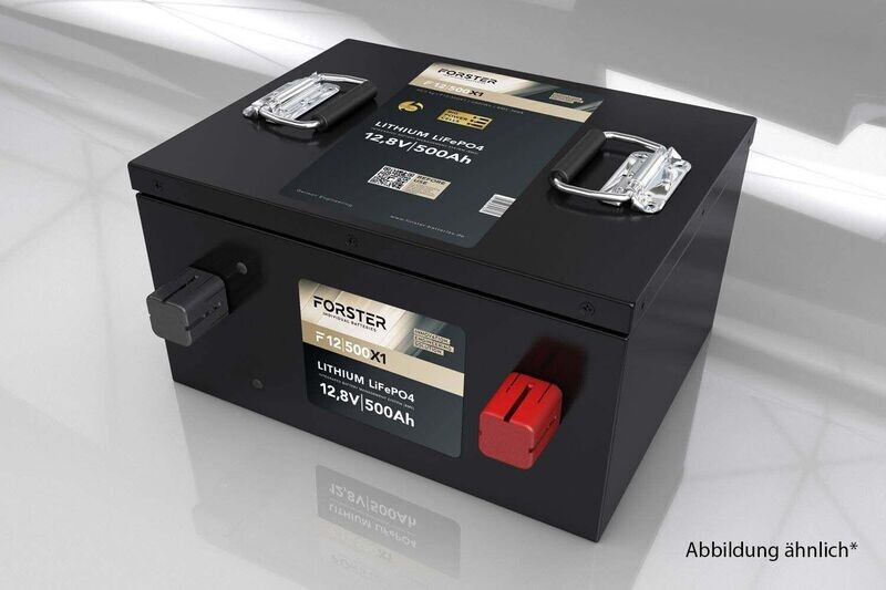 Forster 12,8V Lithium 500Ah LiFePO4 Premium Batterie | 300A-BMS-2.0 | Ducato Ford PSA | 6400Wh