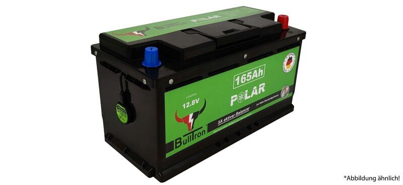BullTron® 165Ah Polar LiFePO4 12.8V Akku mit Smart BMS, Bluetooth App und Heizung