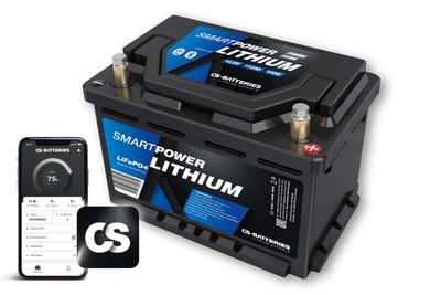 110Ah | 12,8V | 1408Wh | SMART POWER Lithium LiFePO4 Batterie mit Bluetooth 4.0 | integriertem 150A-300A BMS | Heizung