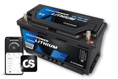 150Ah | 12,8V | 1920Wh | SMART POWER Lithium LiFePO4 Batterie mit Bluetooth 4.0 | integriertem 150A-300A BMS | Heizung